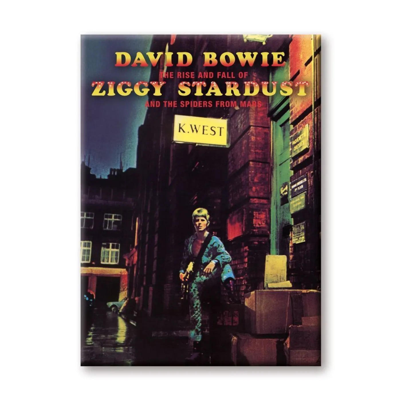 David Bowie - Ziggy Stardust 2.5" x 3.5 " Flat Magnet