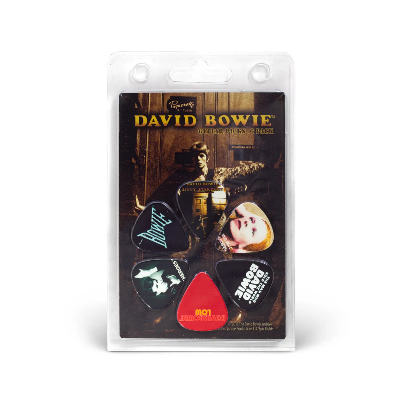 David Bowie Guitar Picks Set of 6