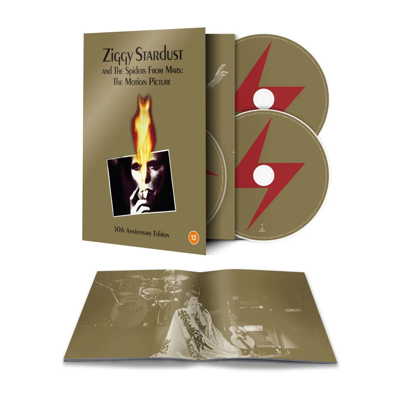 David Bowie Ziggy Stardust and The Spiders From Mars:The Motion Picture Soundtrack 50th Anniversary Edition Blu Ray/2 CD
