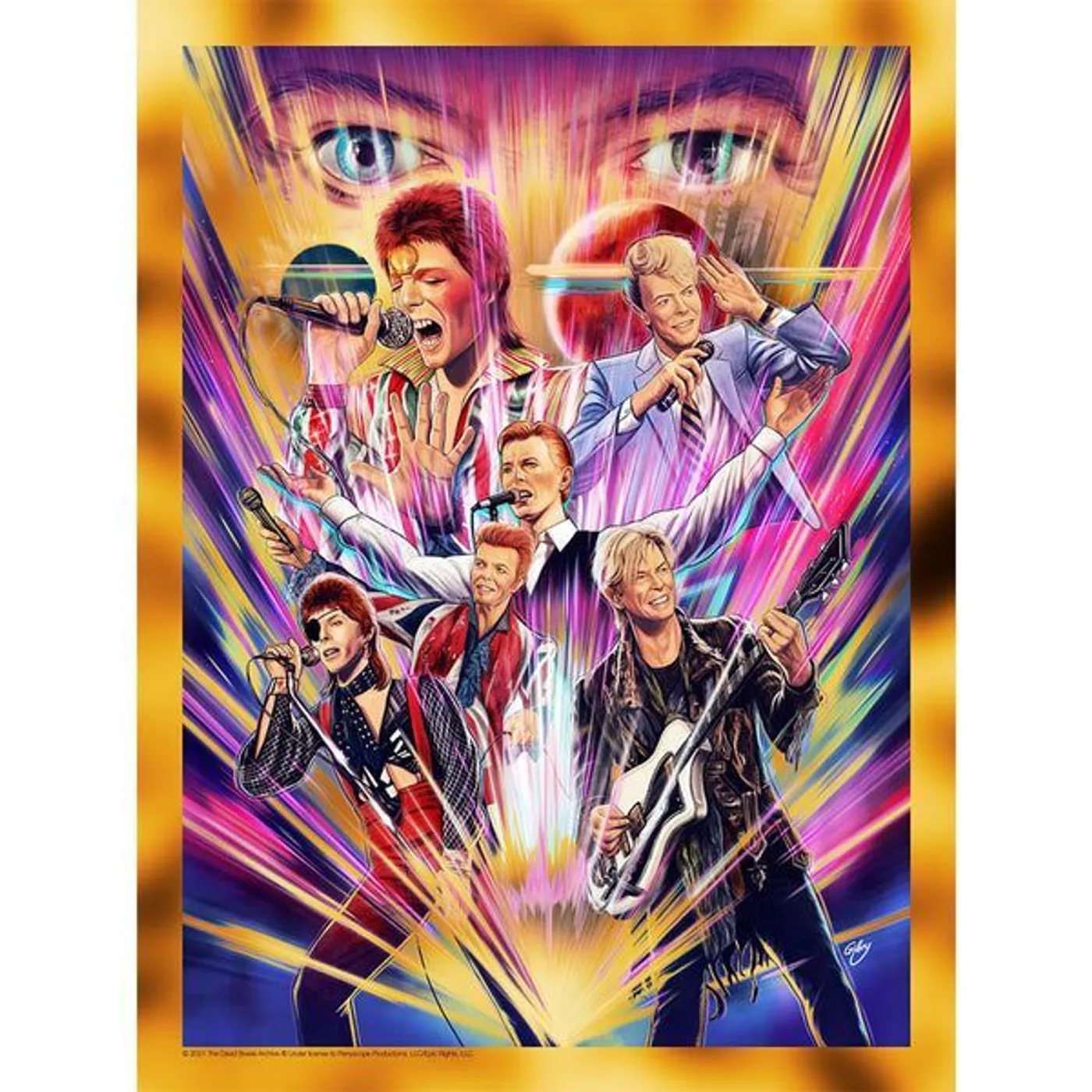 David Bowie The Sound Of Light Gold Foil Variant