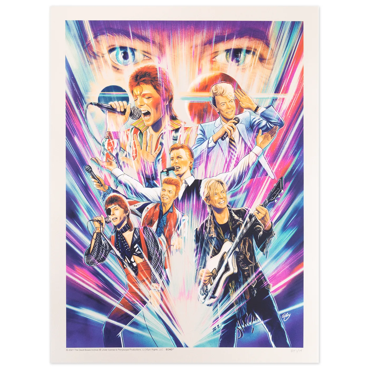 David Bowie The Sound of Light Poster - Off White