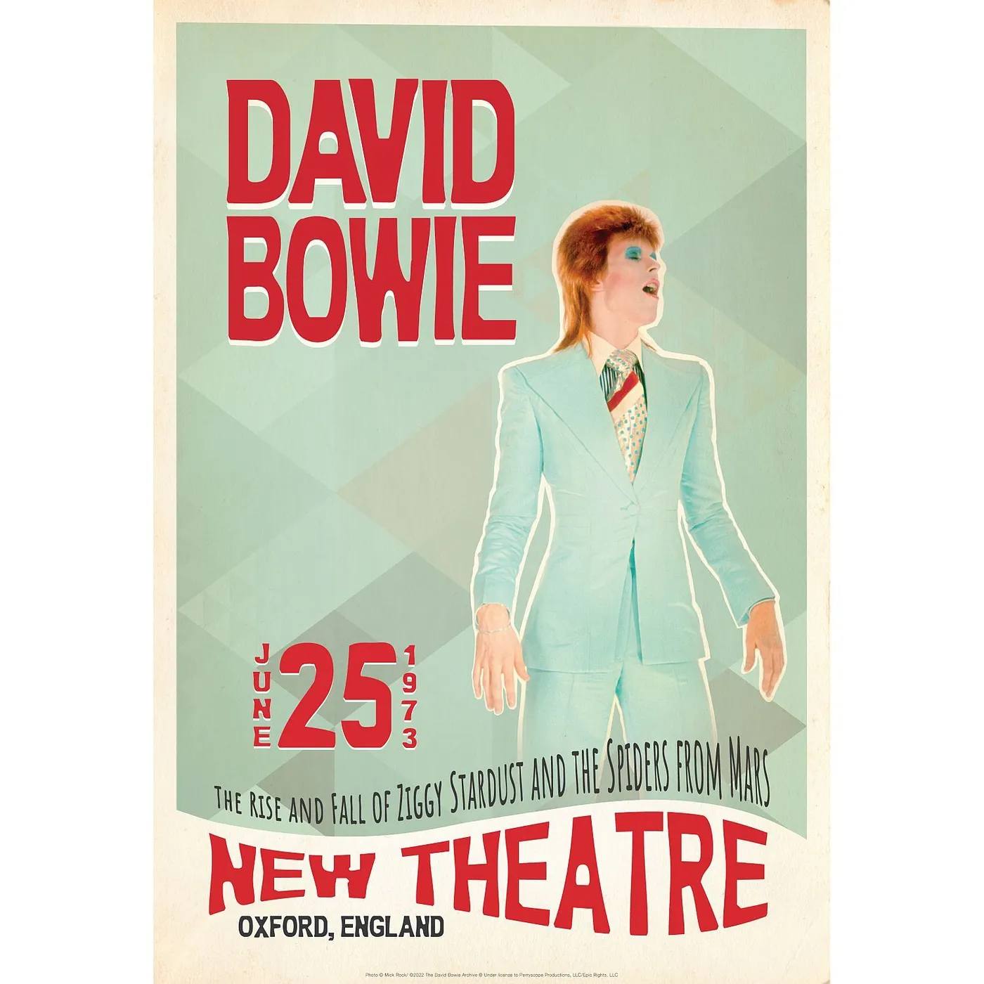 David Bowie Ziggy Stardust Live in Oxford, England Print