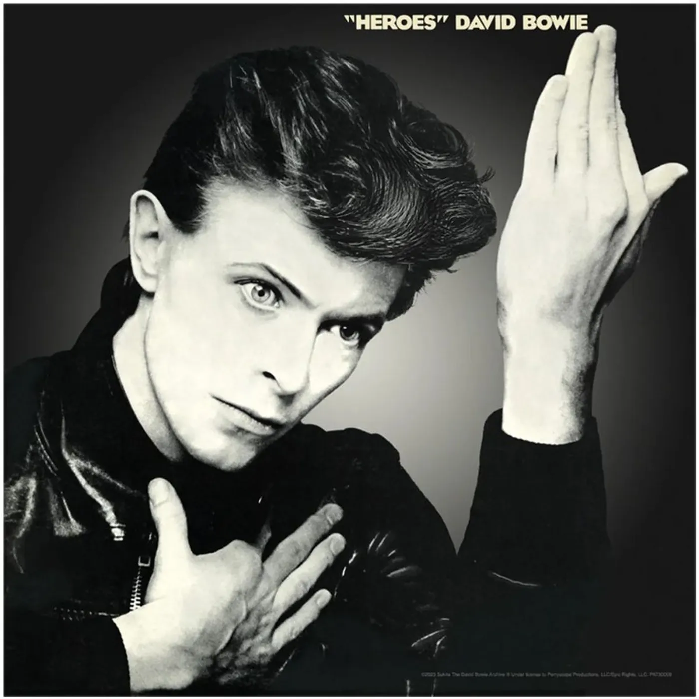David Bowie Heroes 12x12 Poster