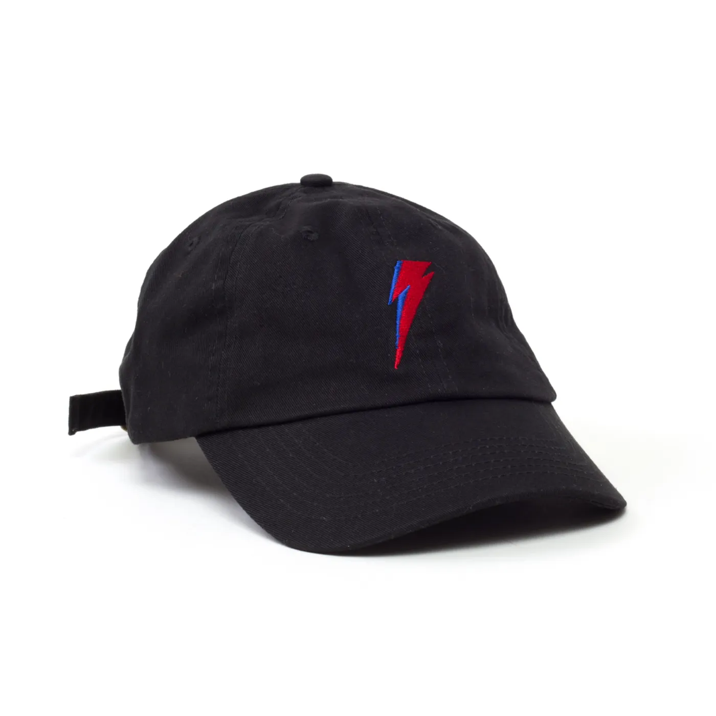 David Bowie Bolt Black Twill Baseball Cap