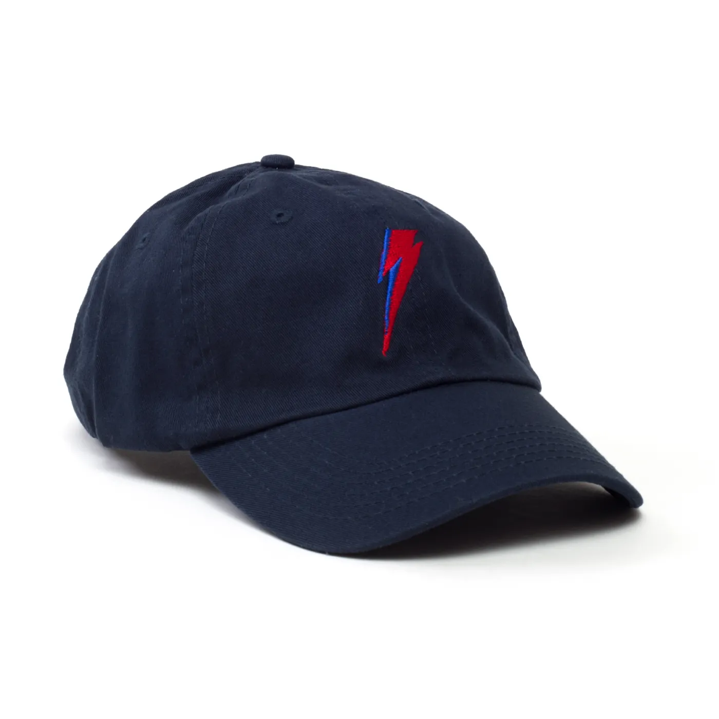David Bowie Bolt Navy Twill Baseball Cap