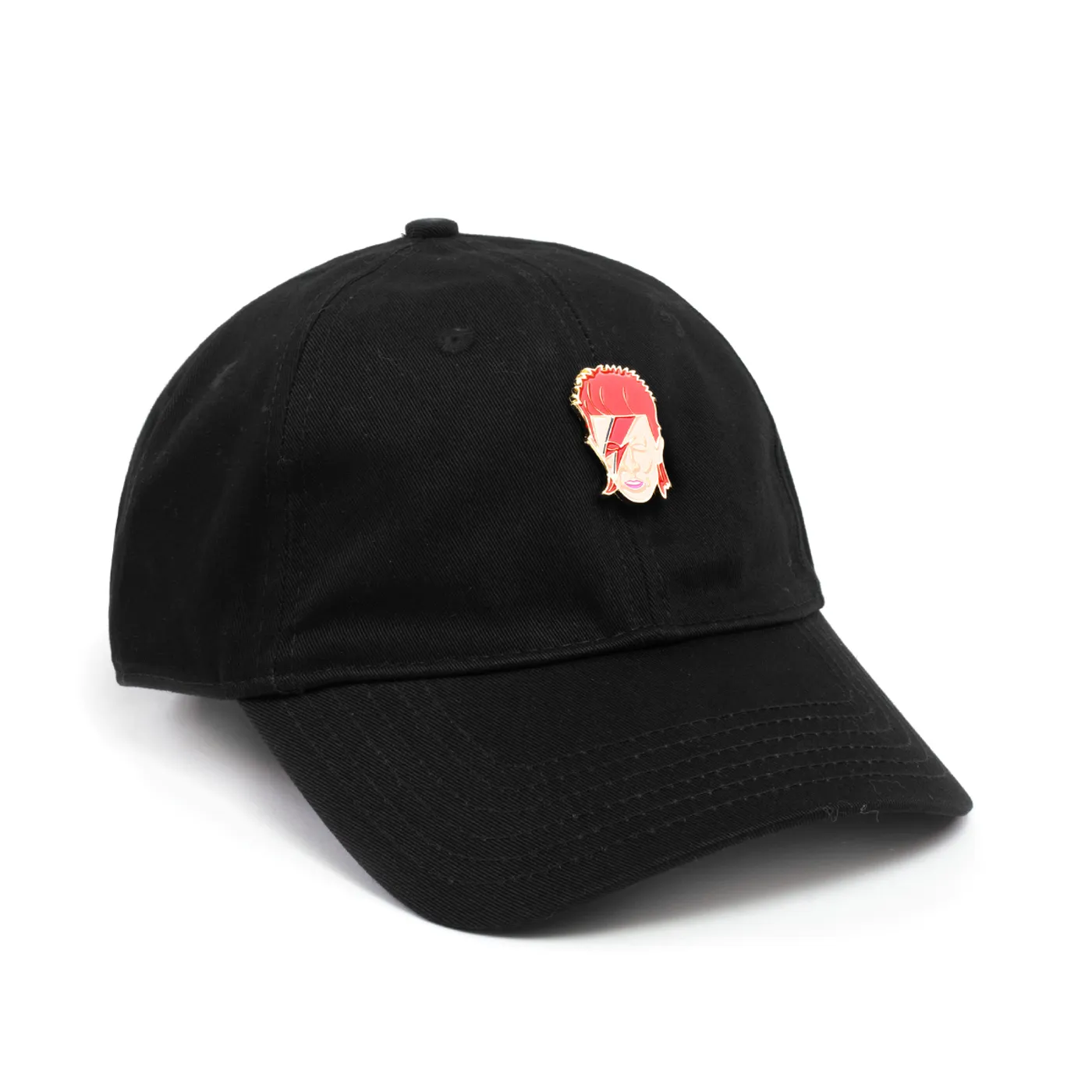 David Bowie Bowie Aladdin Sane Eyes Black Pin Hat
