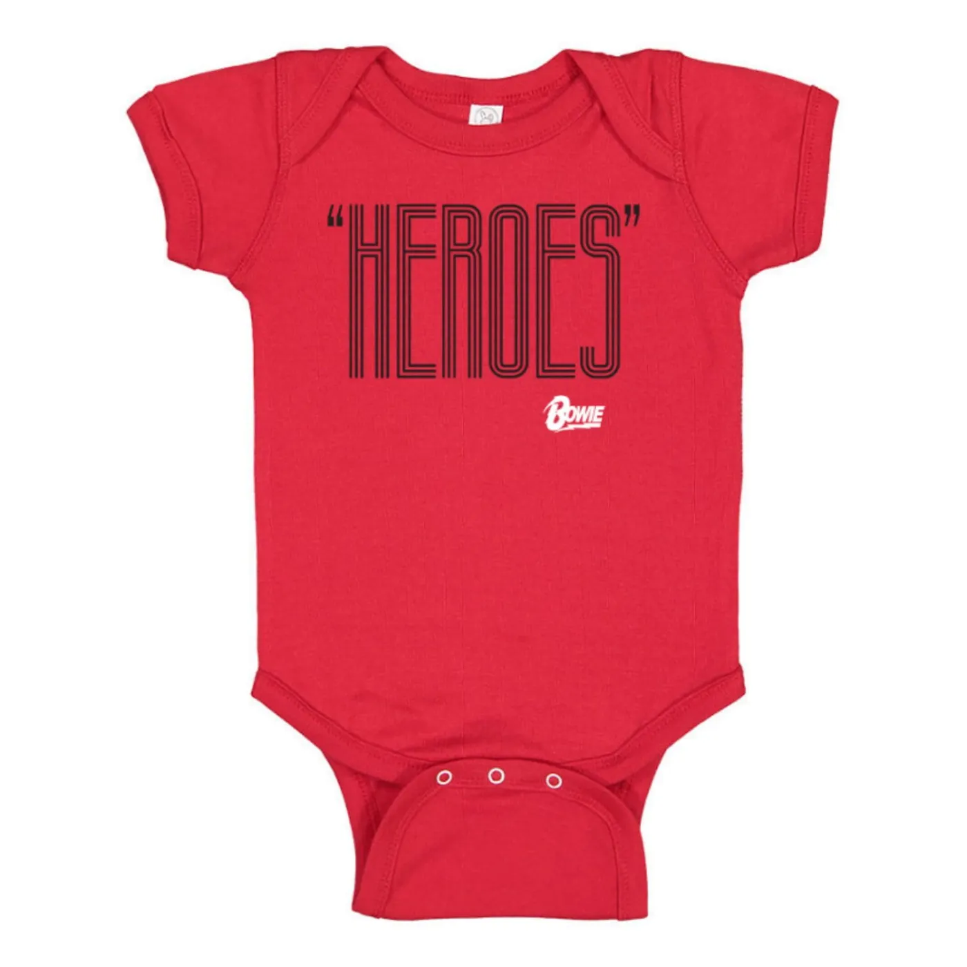 David Bowie Heroes Black/White Onesie
