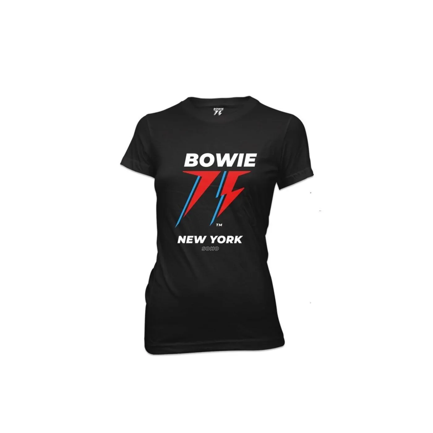 David Bowie Bowie 75 New York Women's Black T-shirt