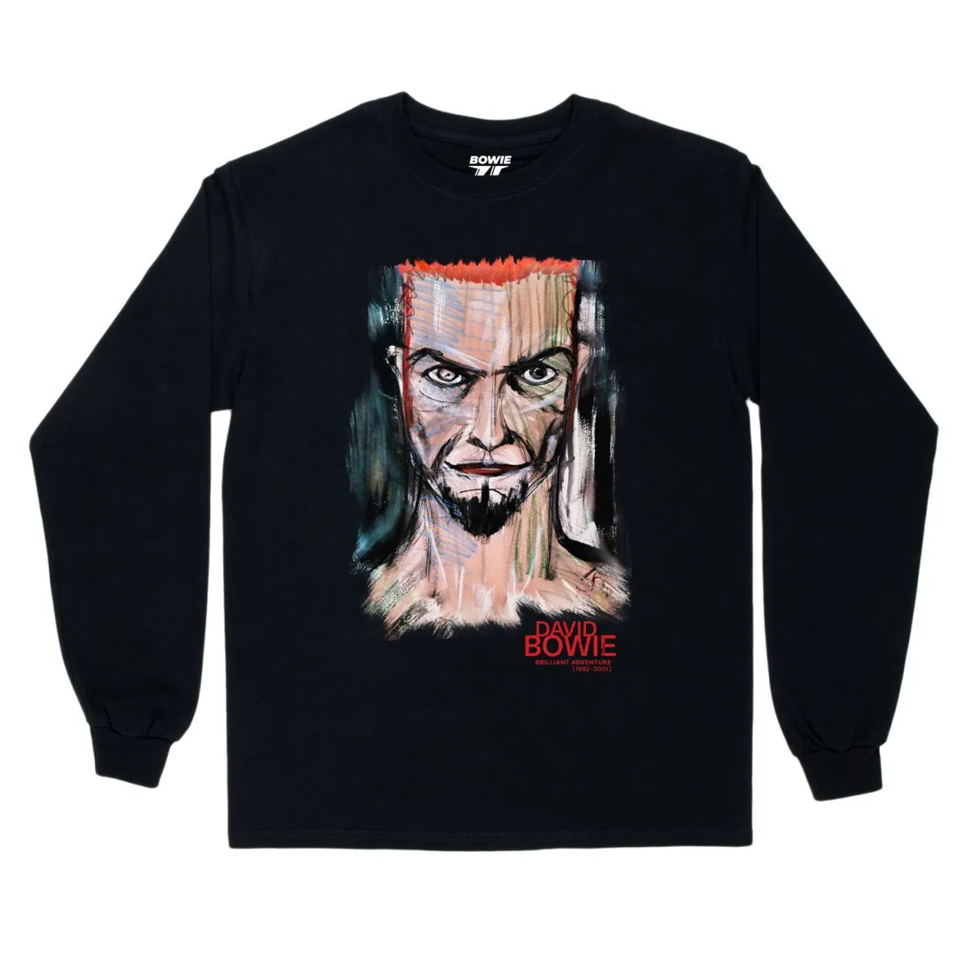 David Bowie Era 5 Brilliant Adventure Black Long Sleeve T-Shirt