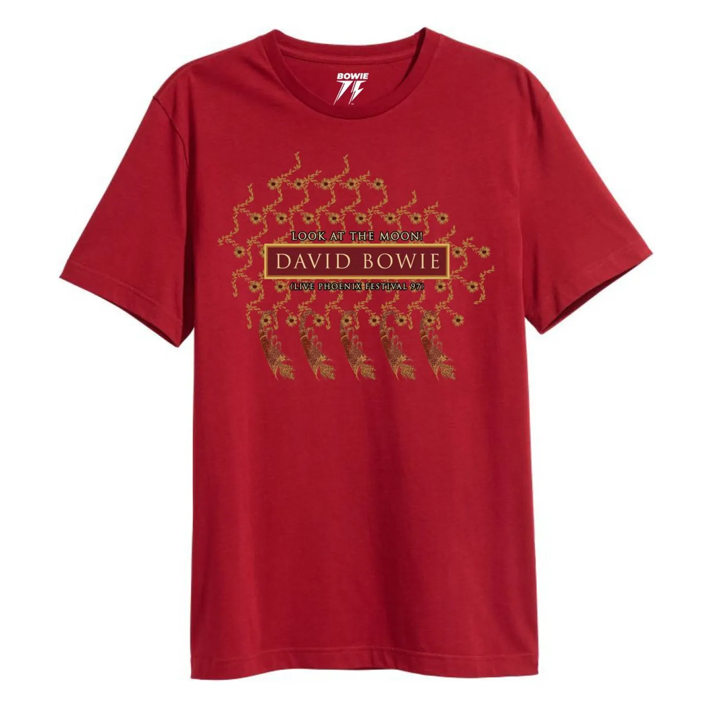 David Bowie Phoenix Festival '97 Cardinal T-shirt