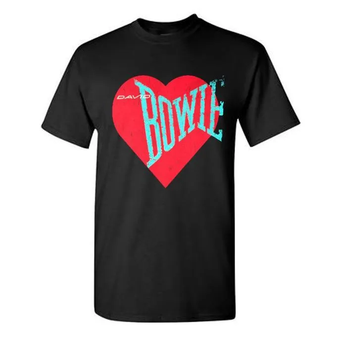 Love Bowie Red Heart T-shirt