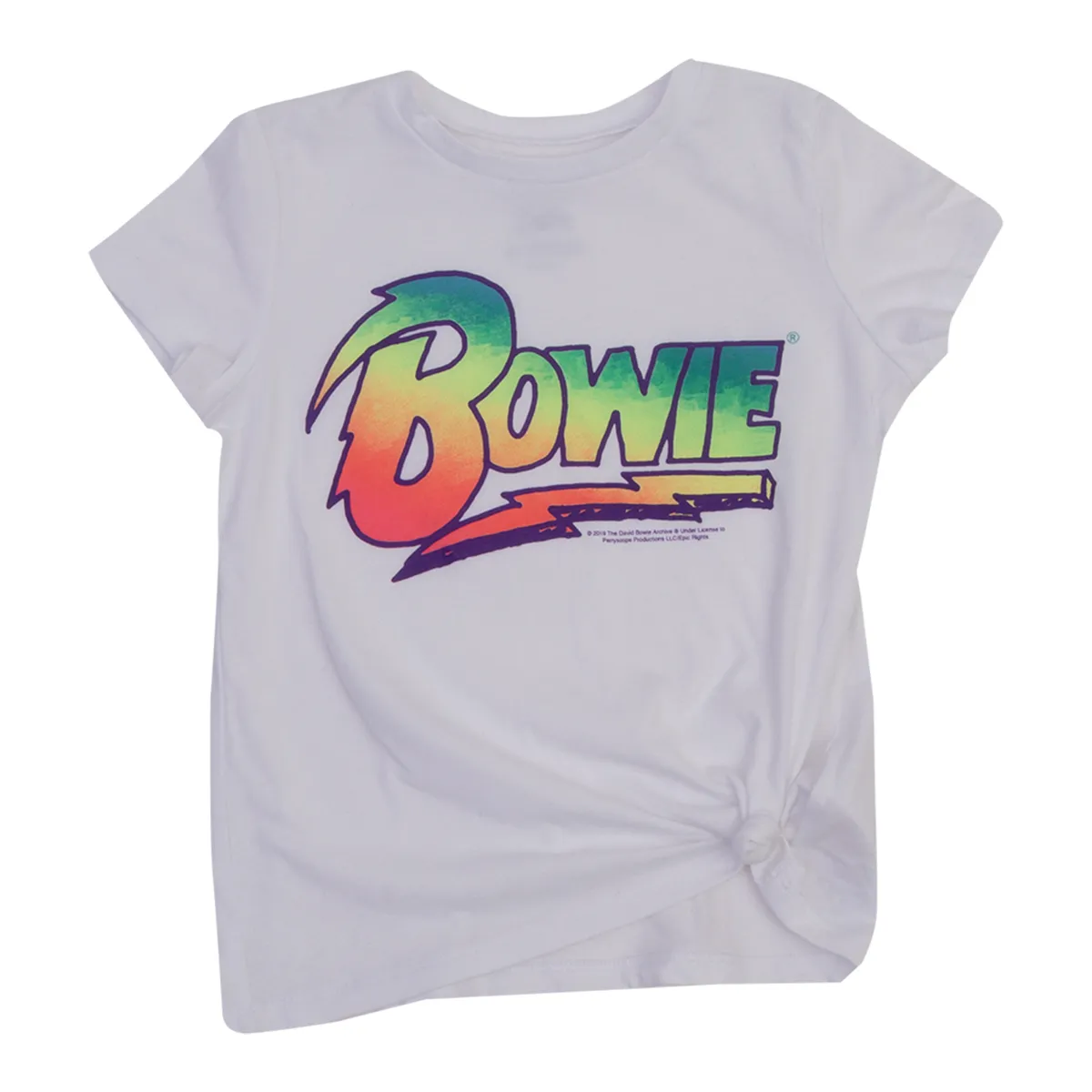Bowie Rainbow Logo Girls Tee