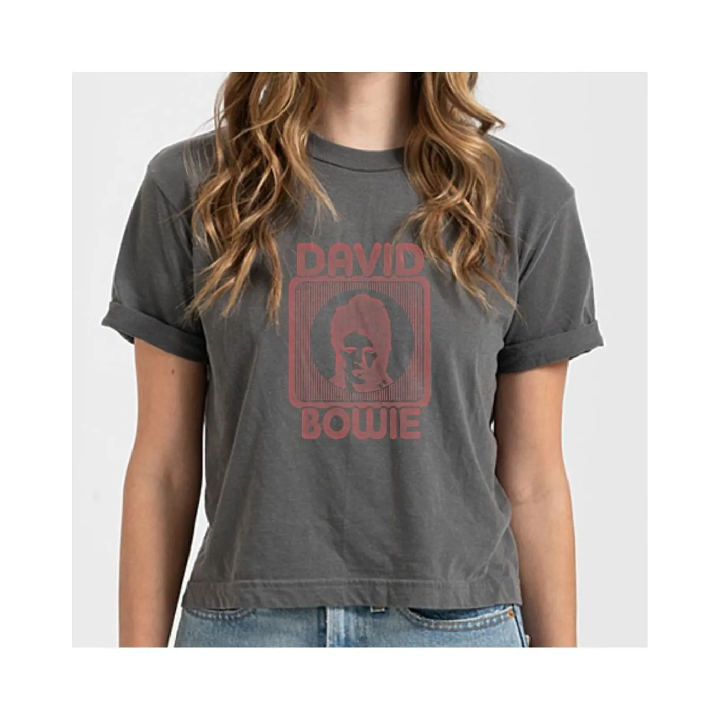 David Bowie Changes Retro Crop Top