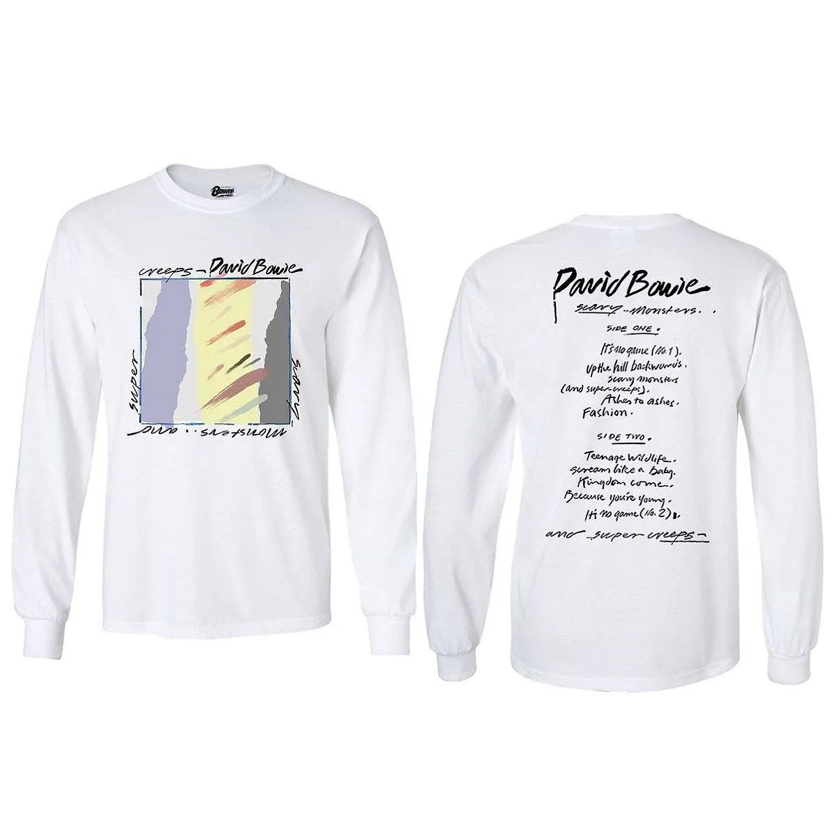 Scary Monsters 40th Anniversary White Longsleeve T-Shirt