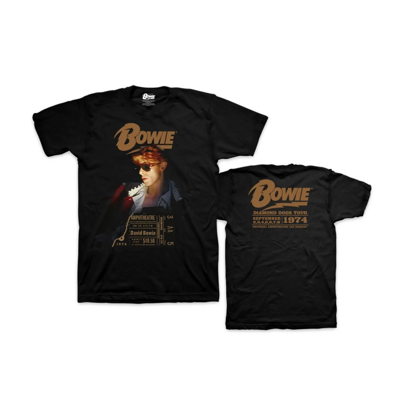 David Bowie Diamond Dogs LA Tour T-Shirt