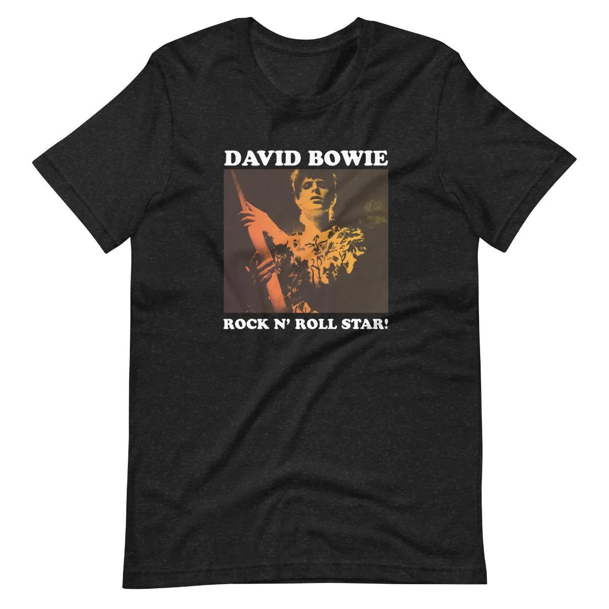 Rock n' Roll Star Photo Gold T Shirt
