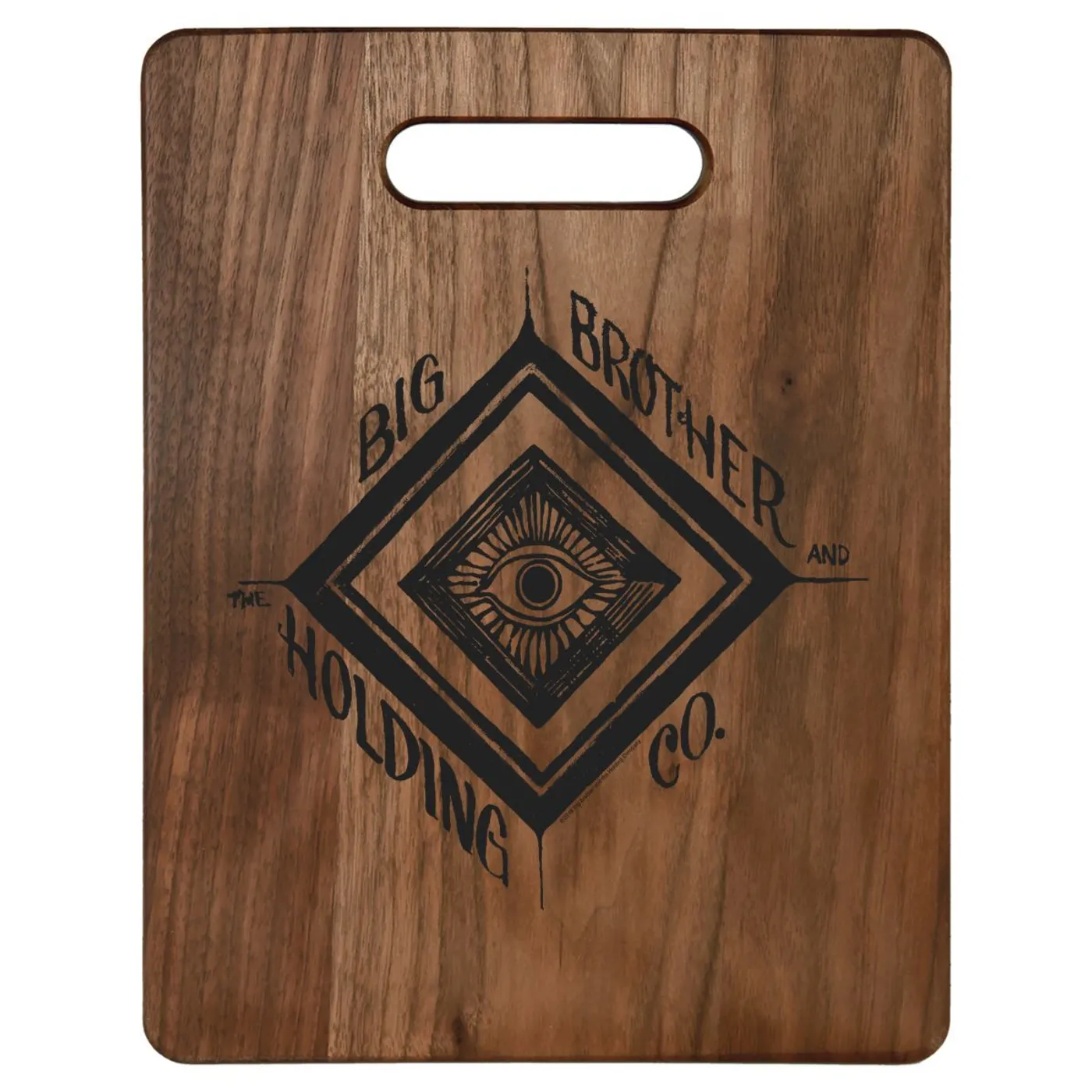 Janis Joplin Eye Logo Walnut Cutting Board