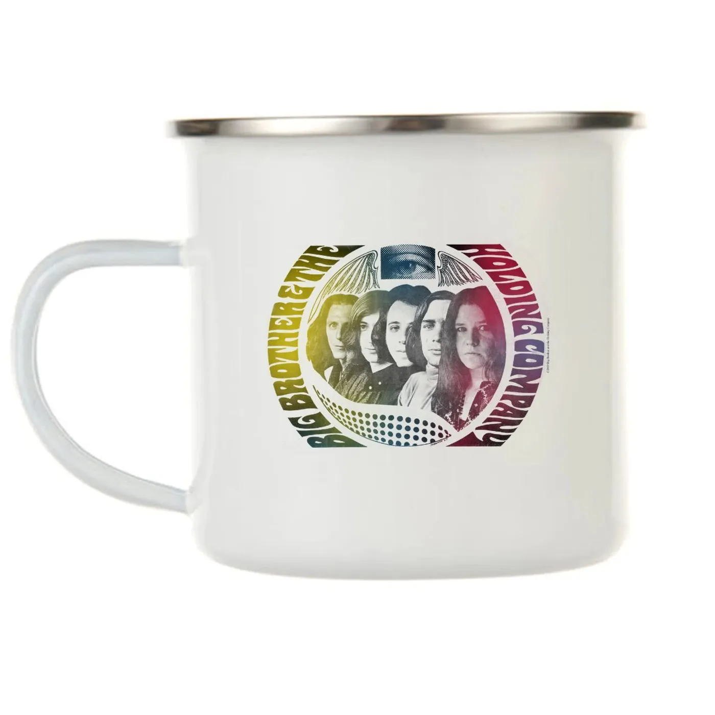 Janis Joplin On The Side Camping Mug