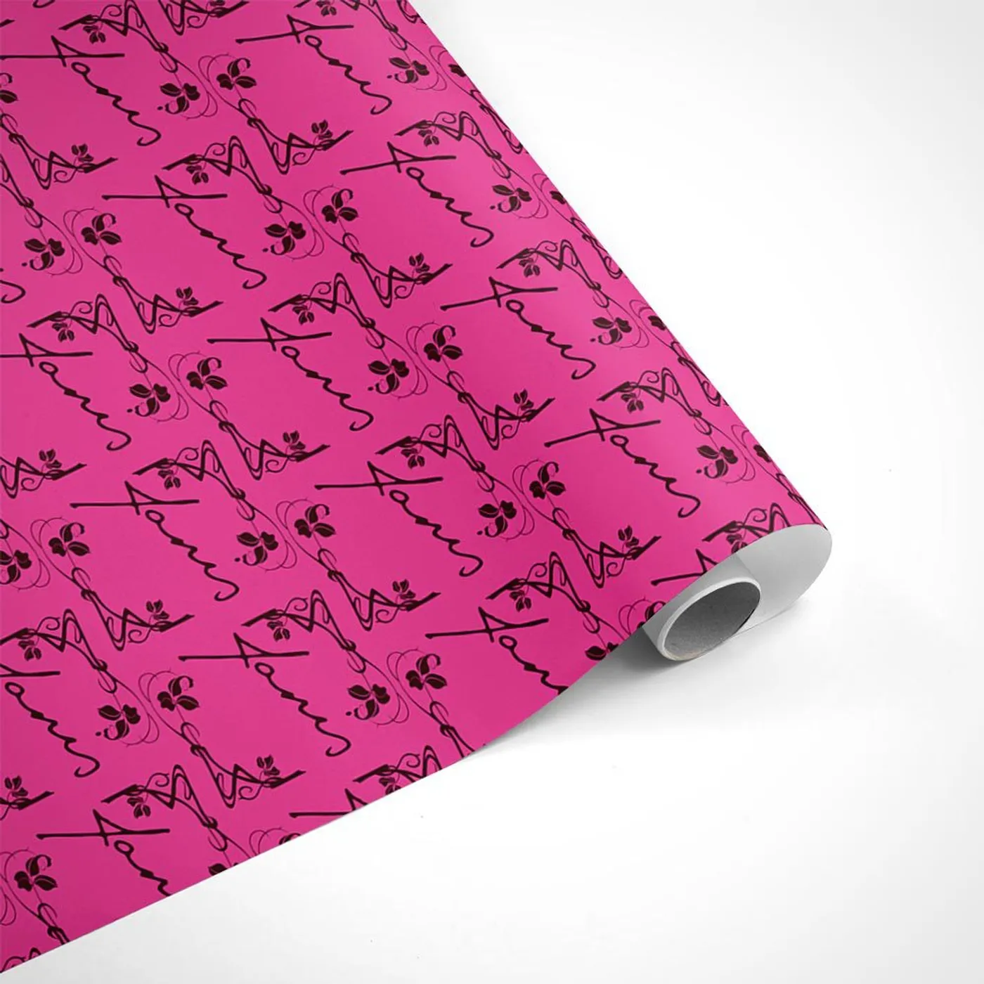 Janis Joplin Calligraphy Rose Wrapping Paper