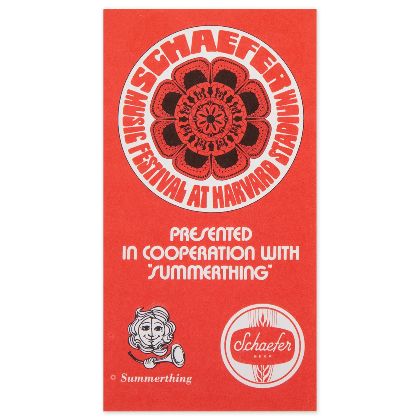 Janis Joplin 1970 Schaefer Music Festival Season Pass
