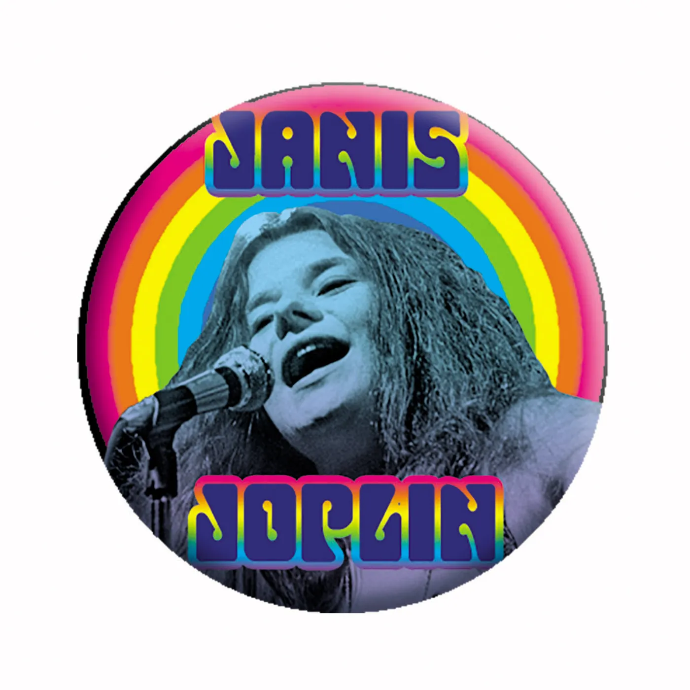 Janis Joplin Heart 1.25" Button