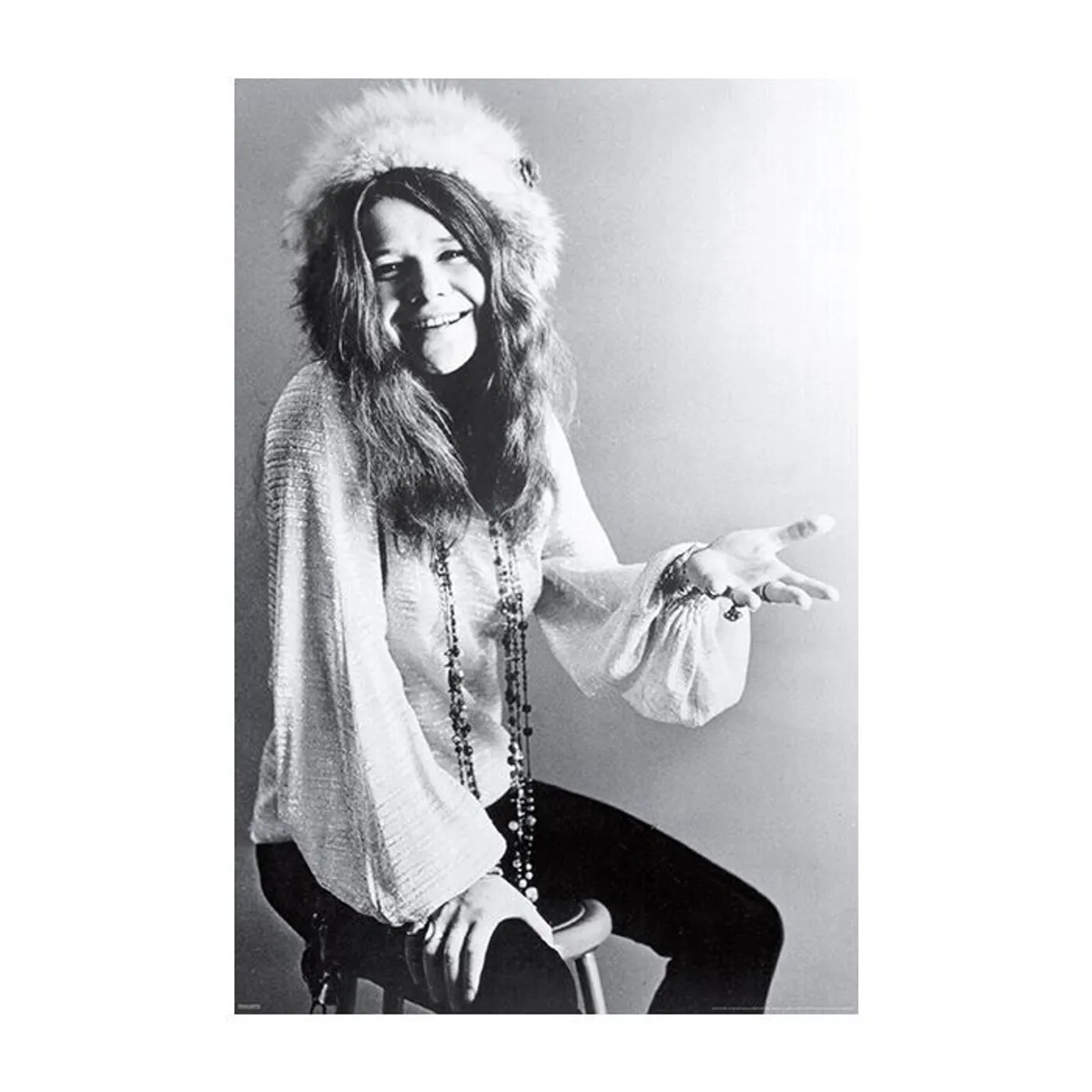 Janis Joplin - B&W Signature 24x36 Poster