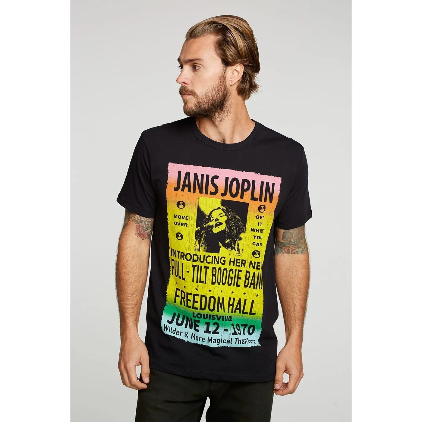 Janis Joplin Freedom Hall Mens T-shirt