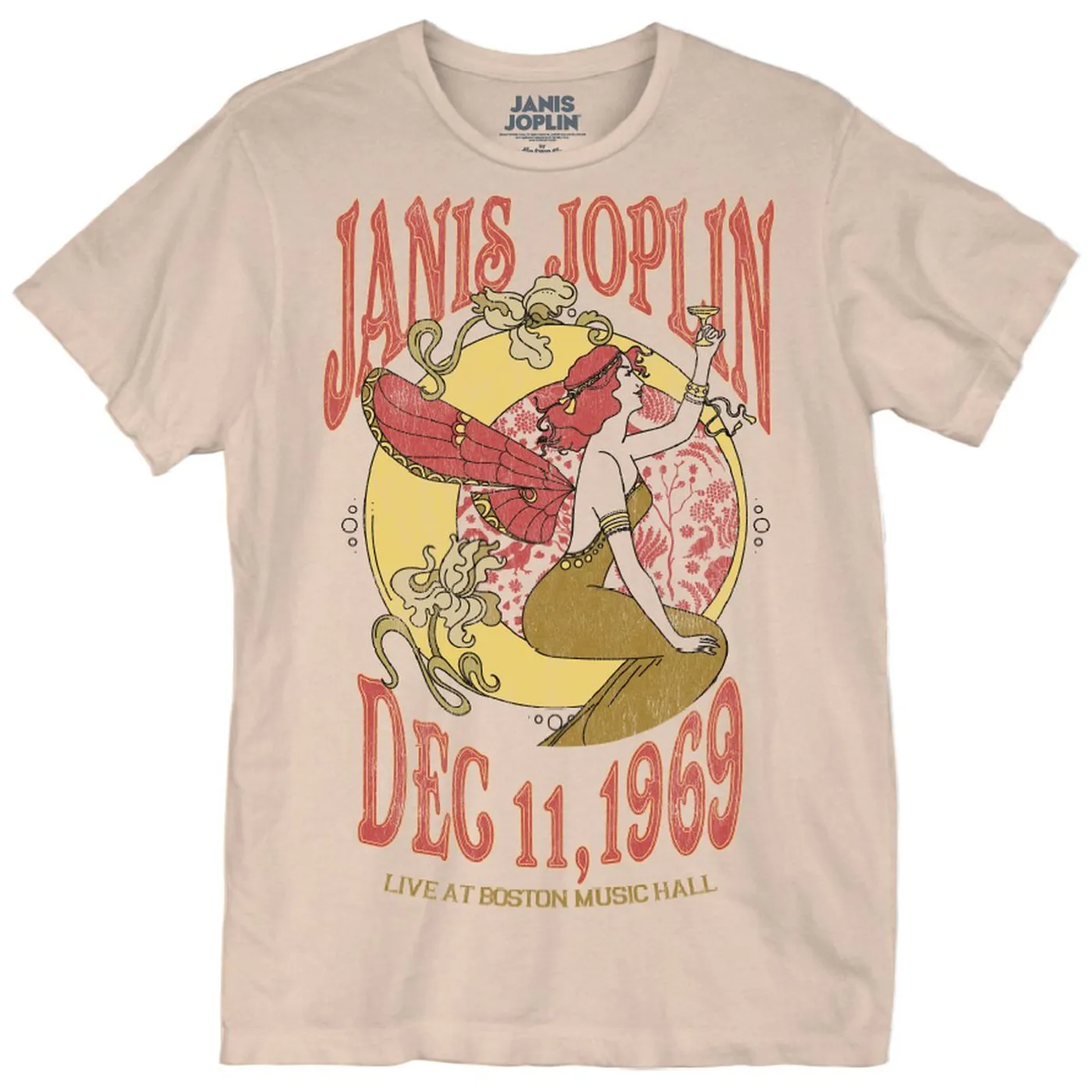 Janis Joplin Boston Music Hall Junior's T-shirt