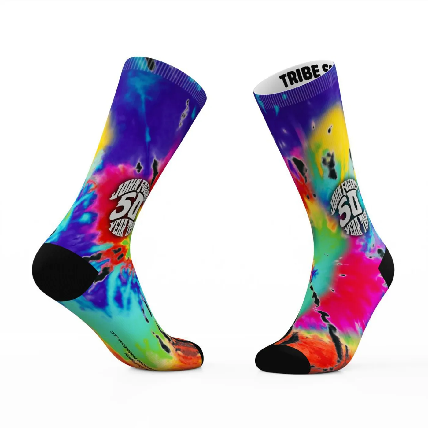 John Fogerty 50 Year Trip Tie Dye Crew Socks