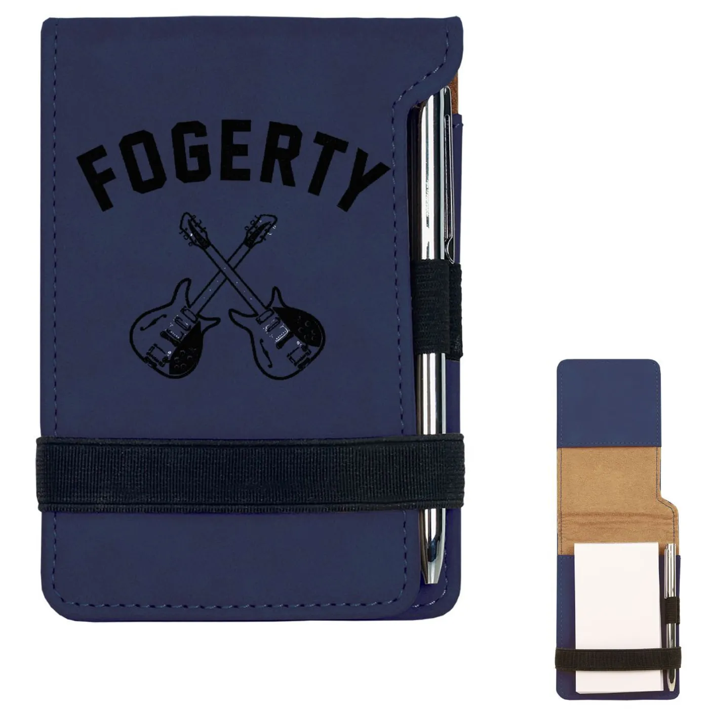 John Fogerty Crossed Guitars Mini Notepad w/Pen