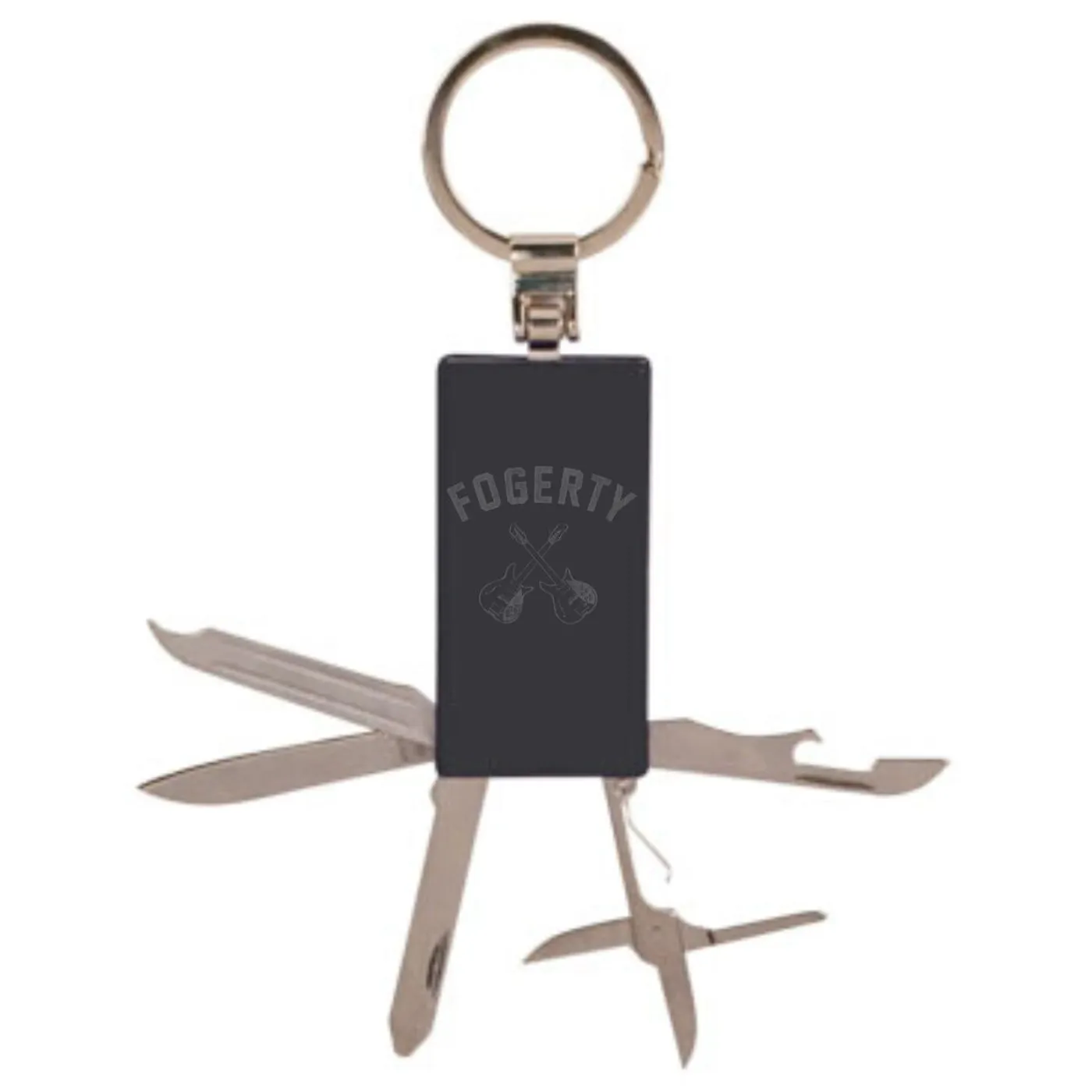 John Fogerty Crossed Guitars Tool Keychain