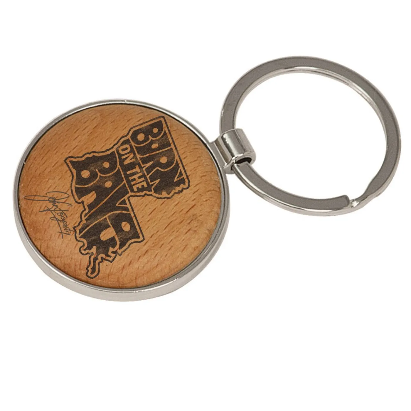 John Fogerty Born On The Bayou Maple Keychain