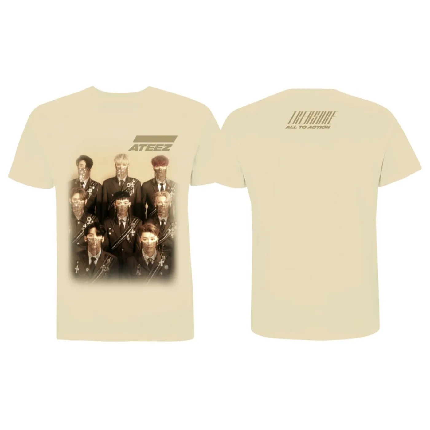ATEEZ Treasure Men's Tan T-shirt