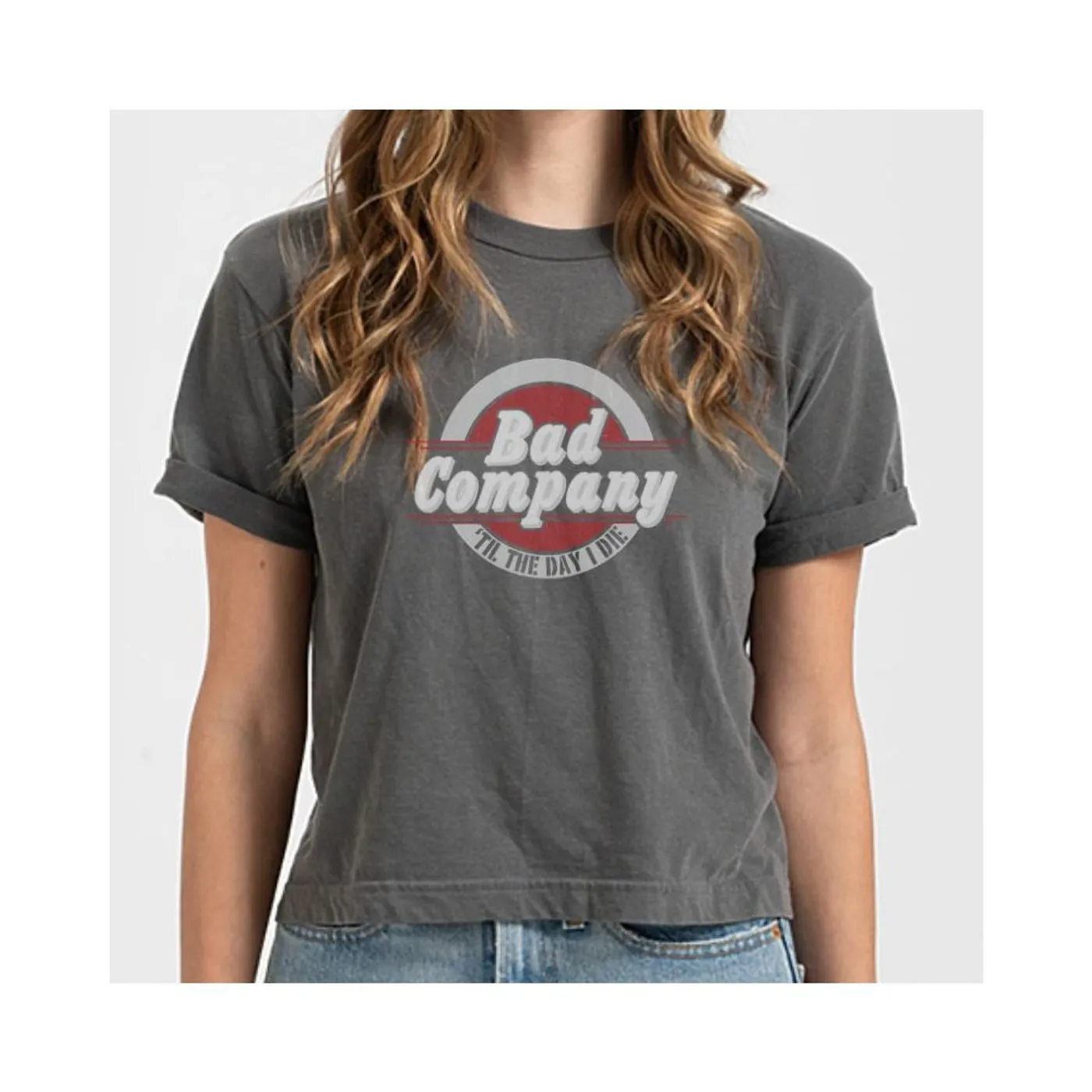 Bad Company Til The Day I Die Retro Crop Top