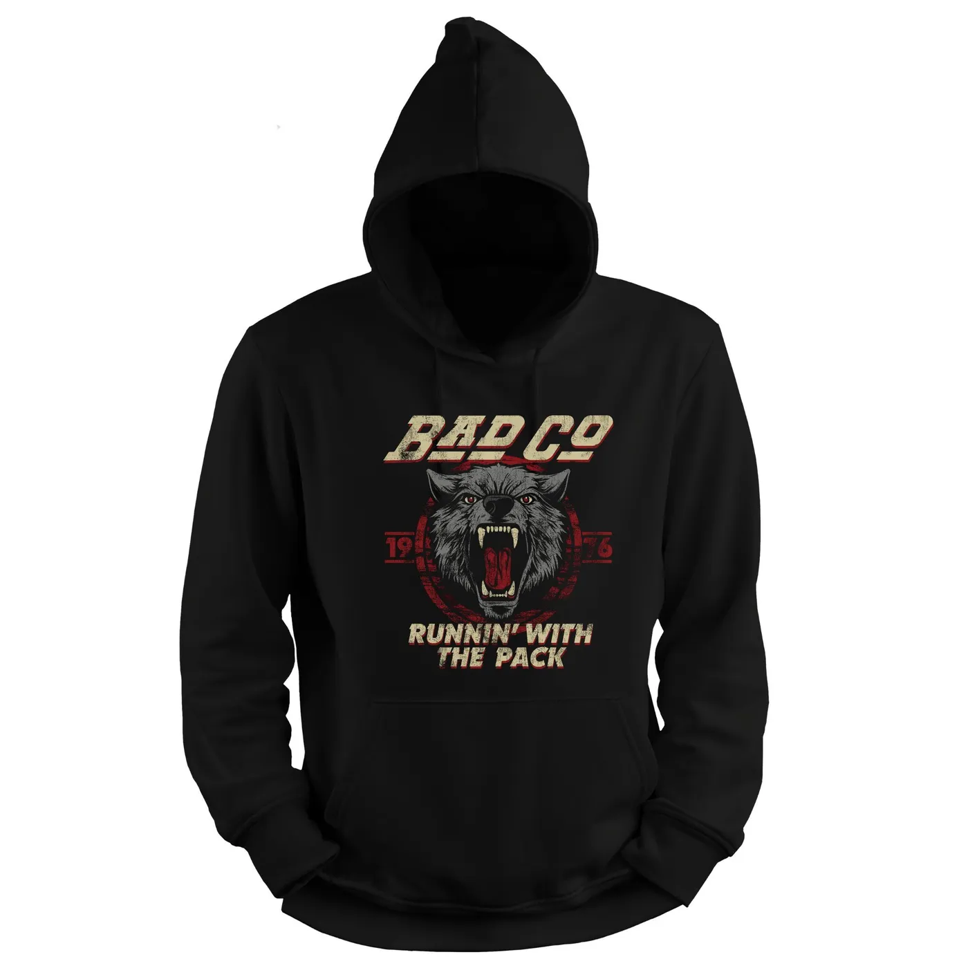 Bad Company Runnin' With The Pack Wolf '76 Pullover Hoodie