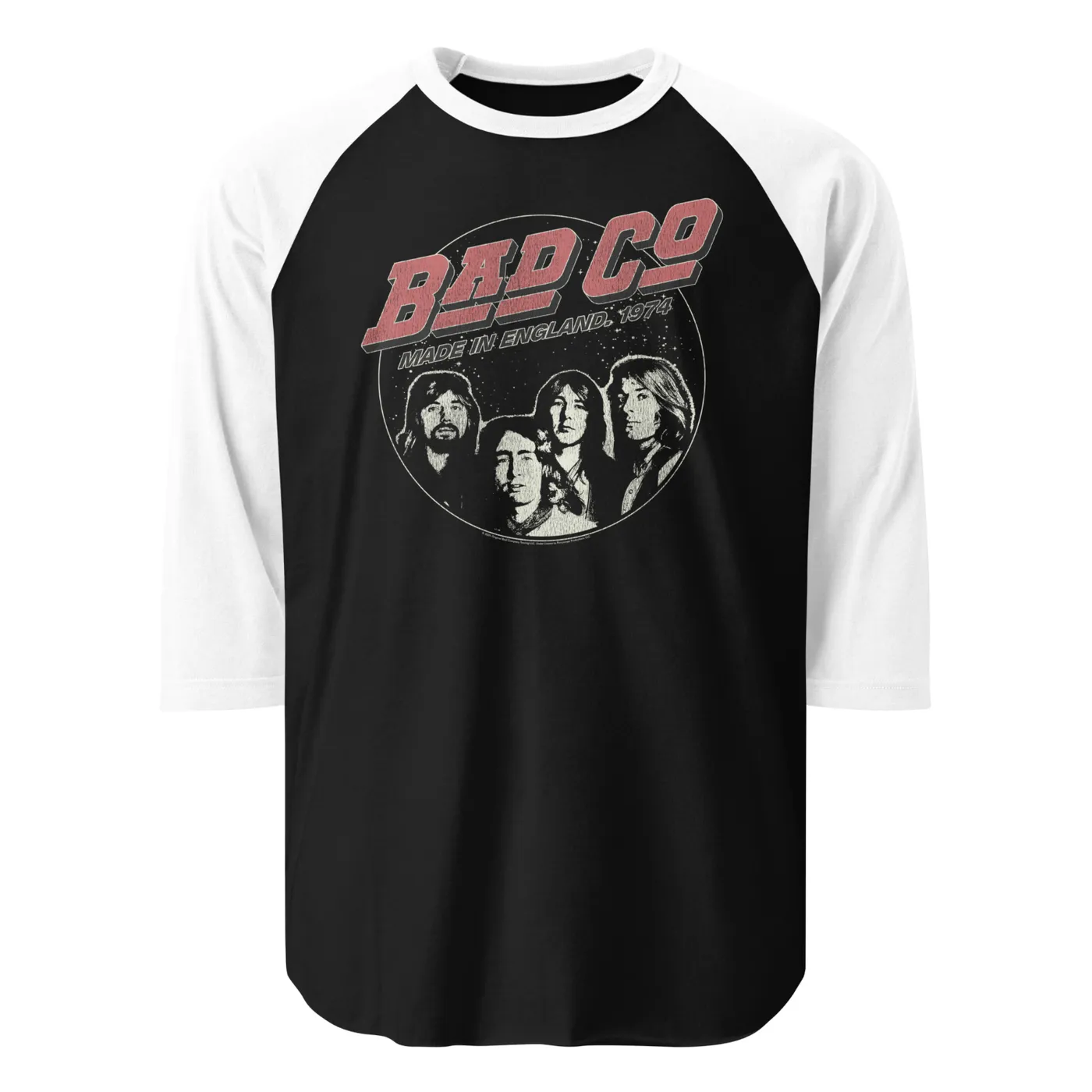 Bad Company Bad Co Circle Photo Baseball T-Shirt