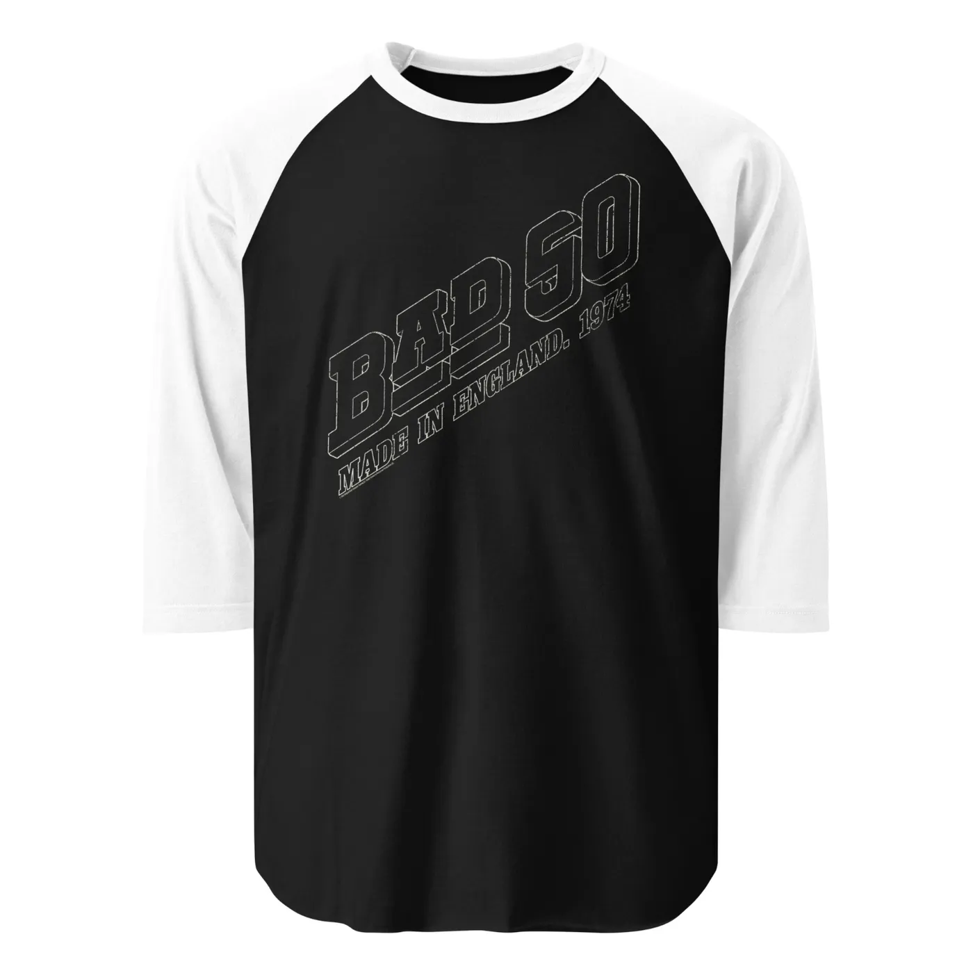 Bad Company Bad Co 50th Anniversary Made in England Baseball T-Shirt