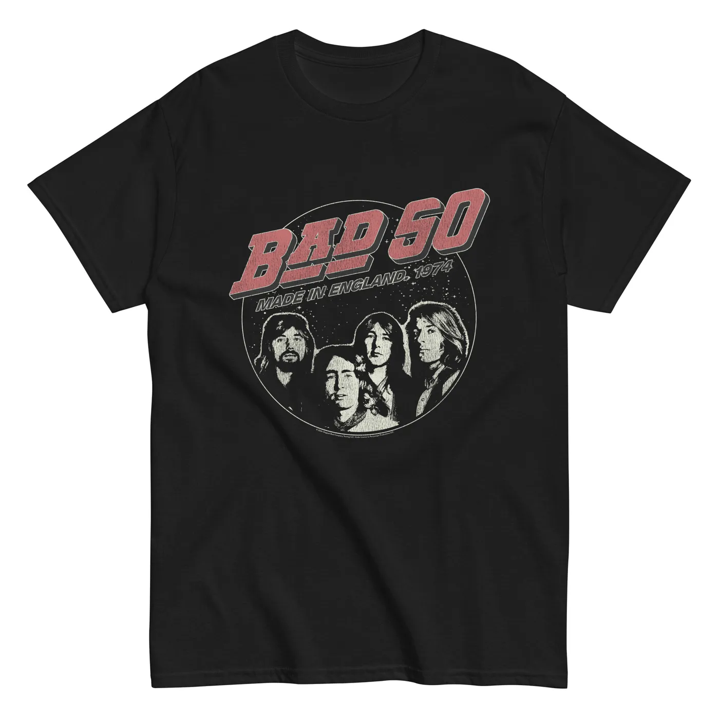 Bad Company Bad Co 50th Anniversary Circle Photo T-Shirt