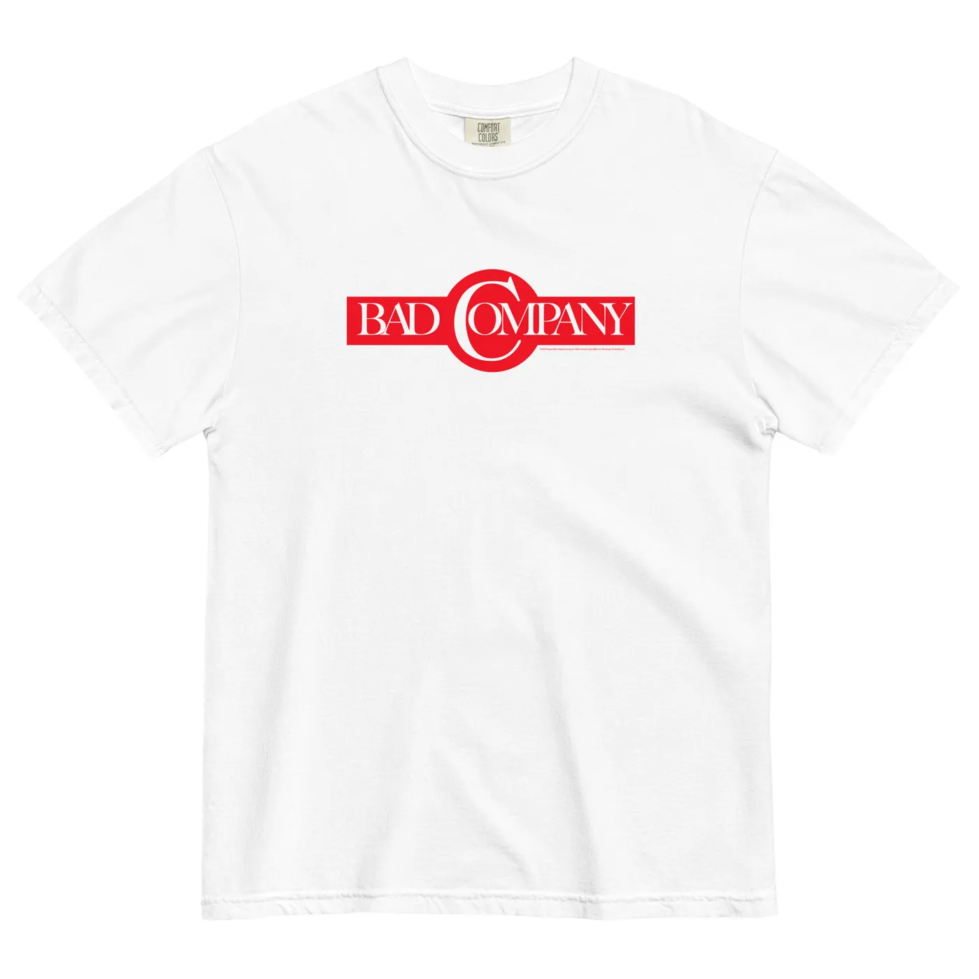 Bad Company Red and White Cigar Logo T-Shirt