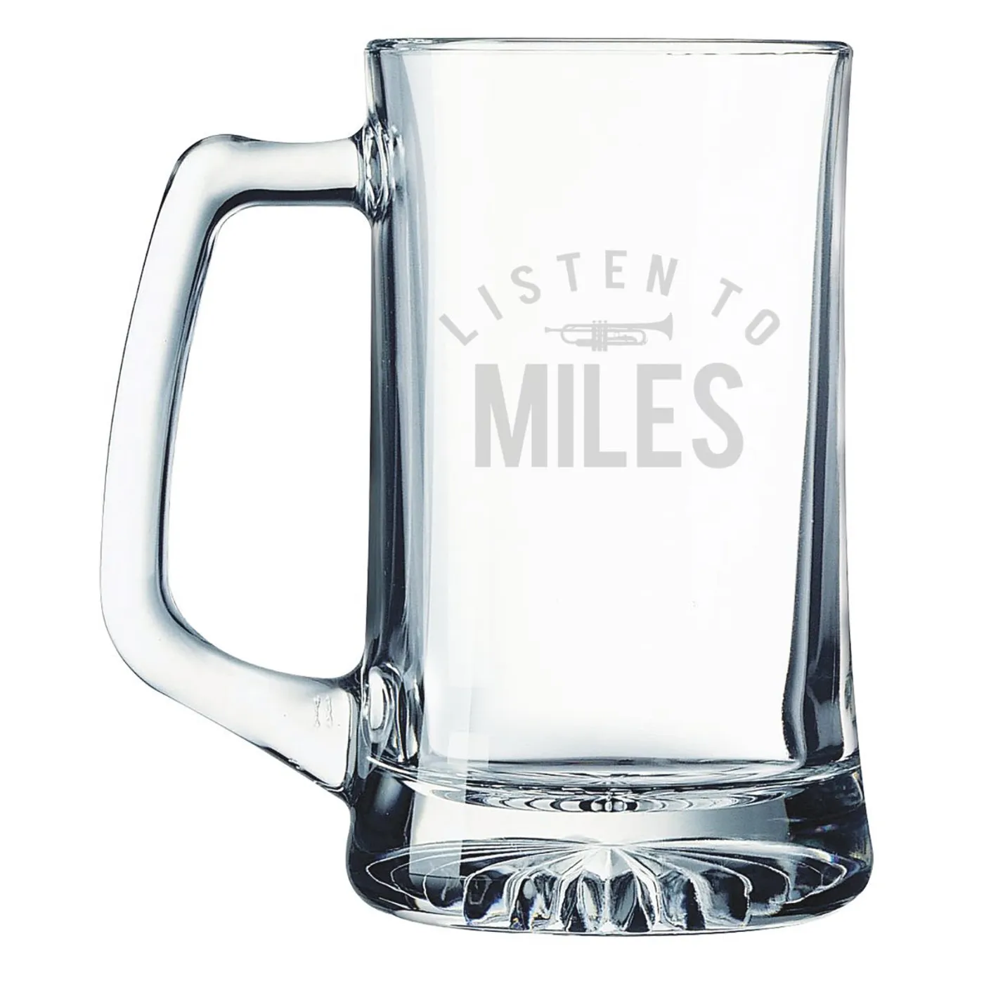 Miles Davis Listen To Miles Laser Etched Beer Stein