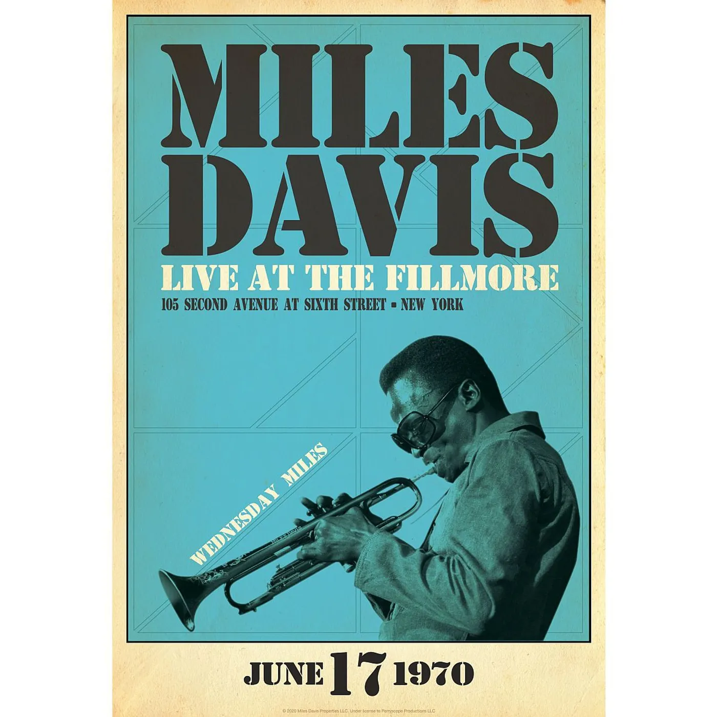 Miles Davis Miles Live at the Fillmore, Wednesday Night Print