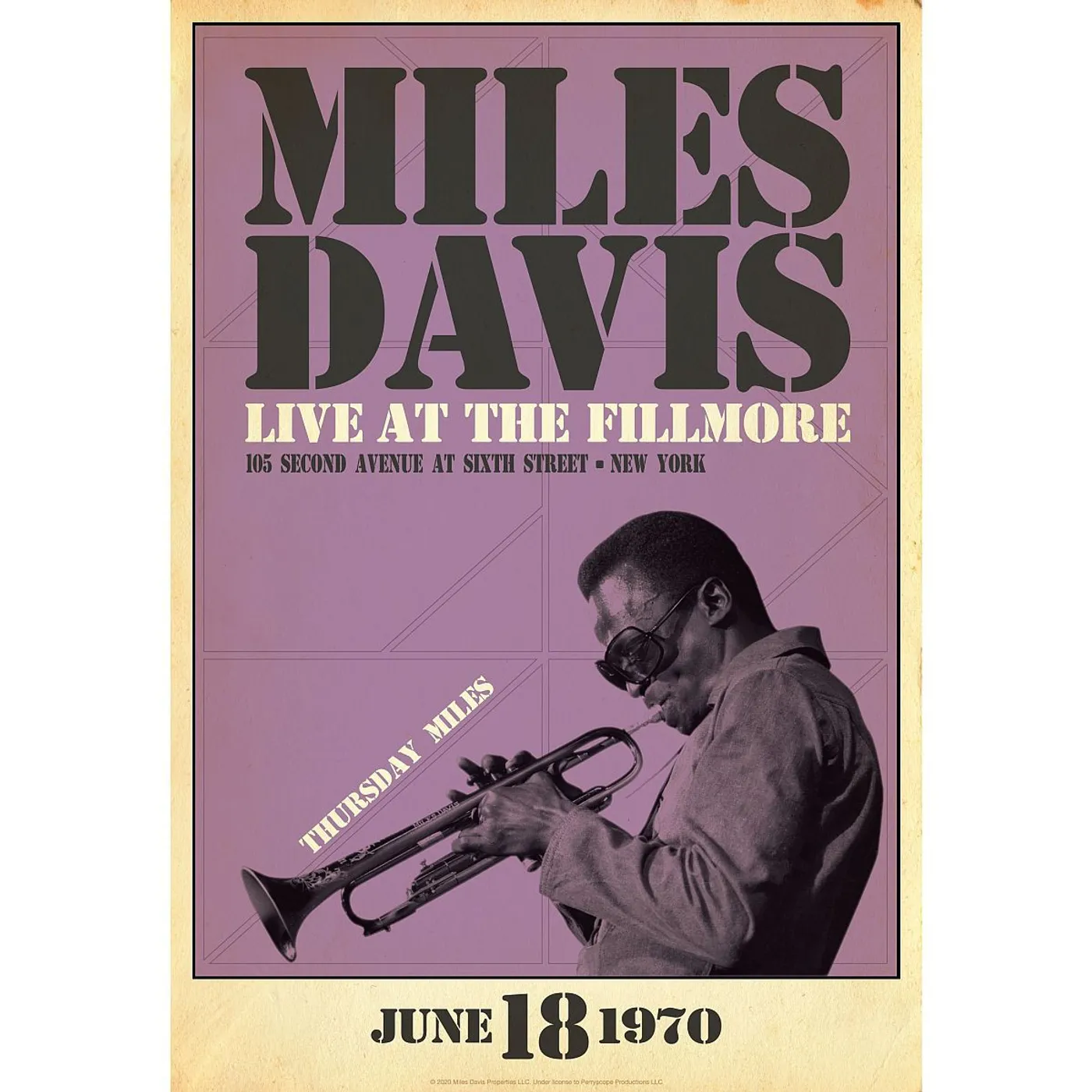 Miles Davis Miles Live at the Fillmore, Thursday Night Print