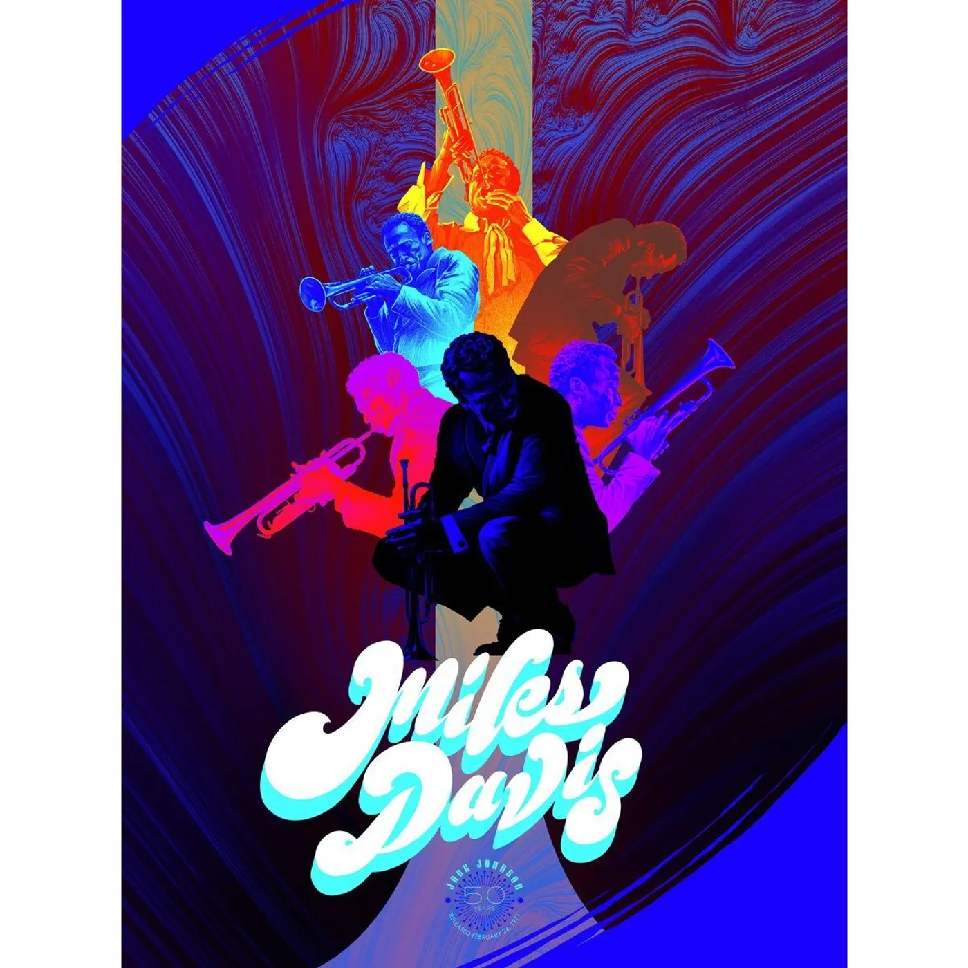 Miles Davis A Tribute to Jack Johnson 50th Anniversary Poster