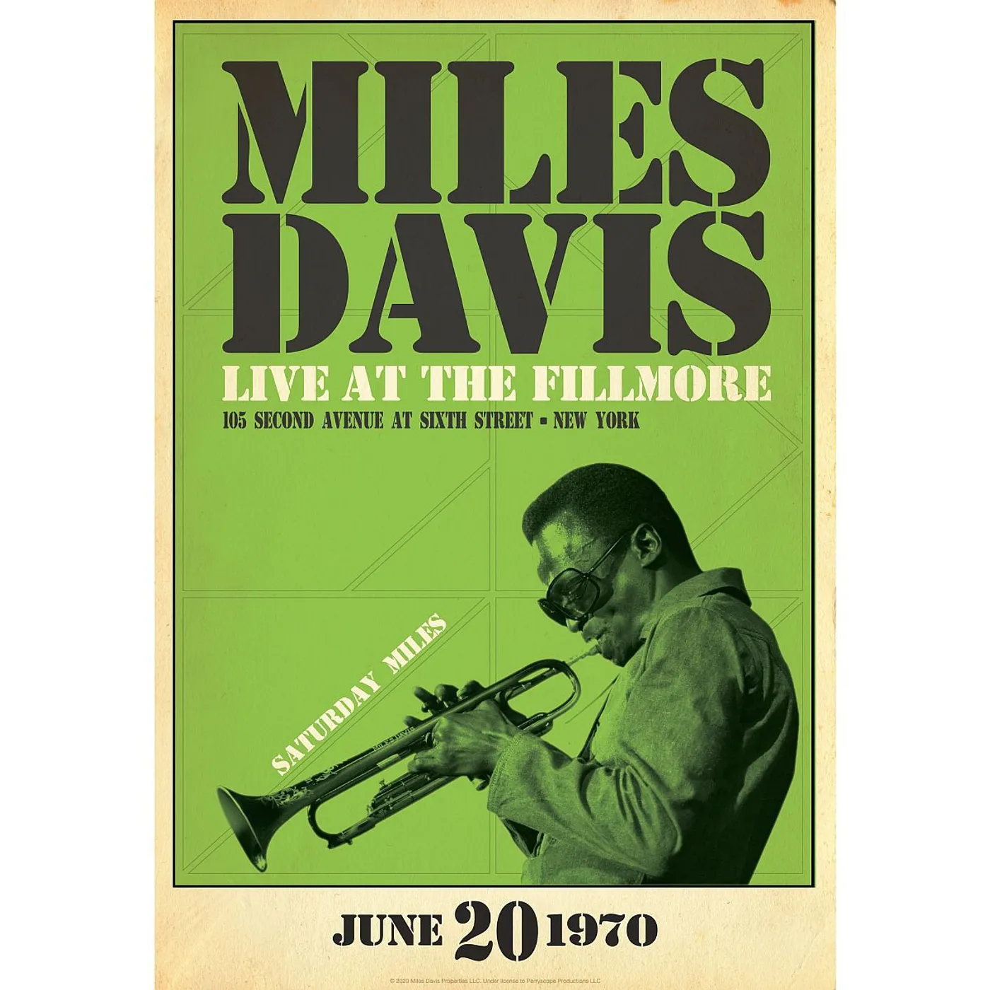 Miles Davis Miles Live at the Fillmore, Saturday Night Print