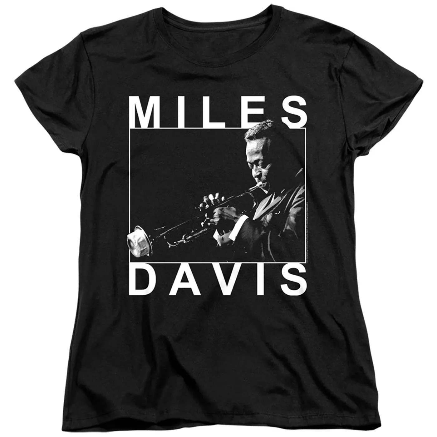 Miles Davis Womens Monochrome Tee