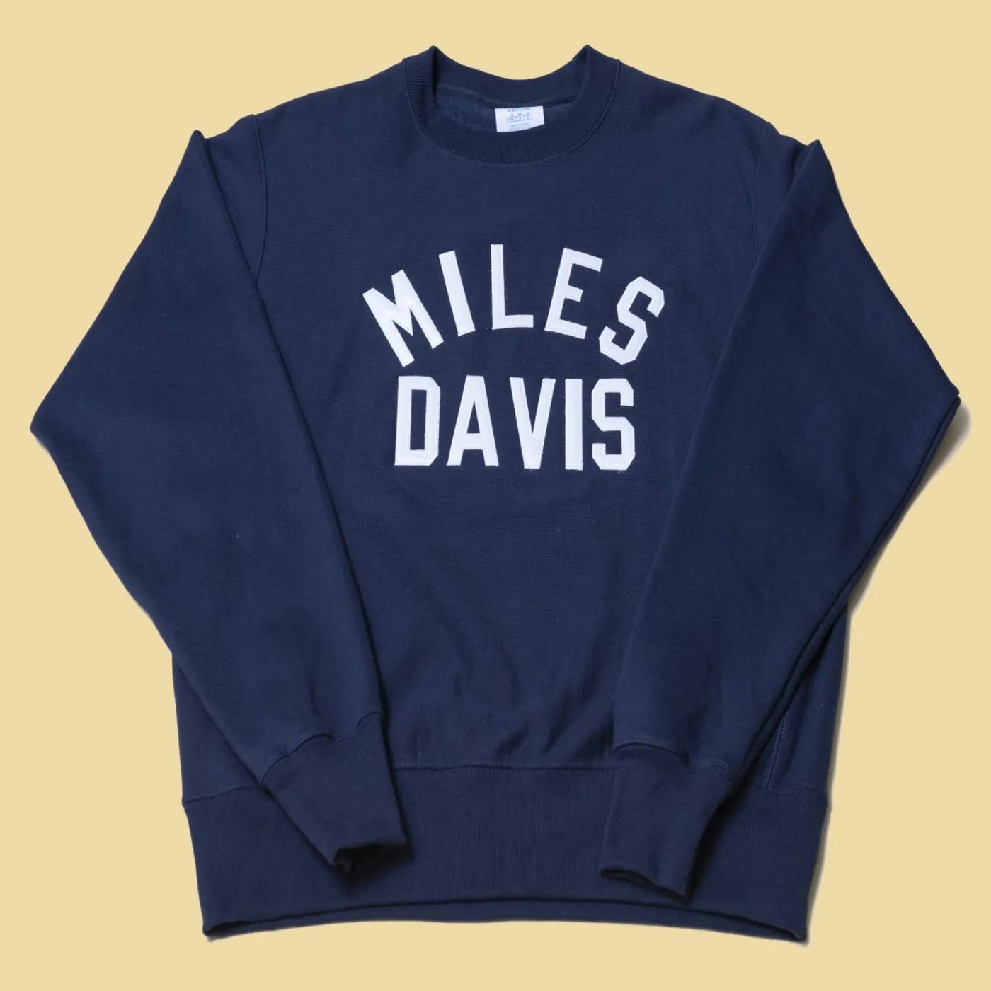 Miles Davis Embroidered Champion Crewneck Navy