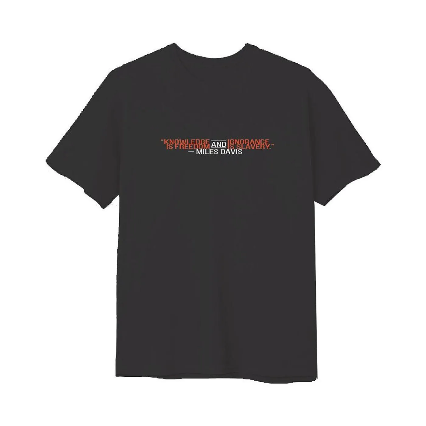 Miles Davis Knowledge Black T-Shirt