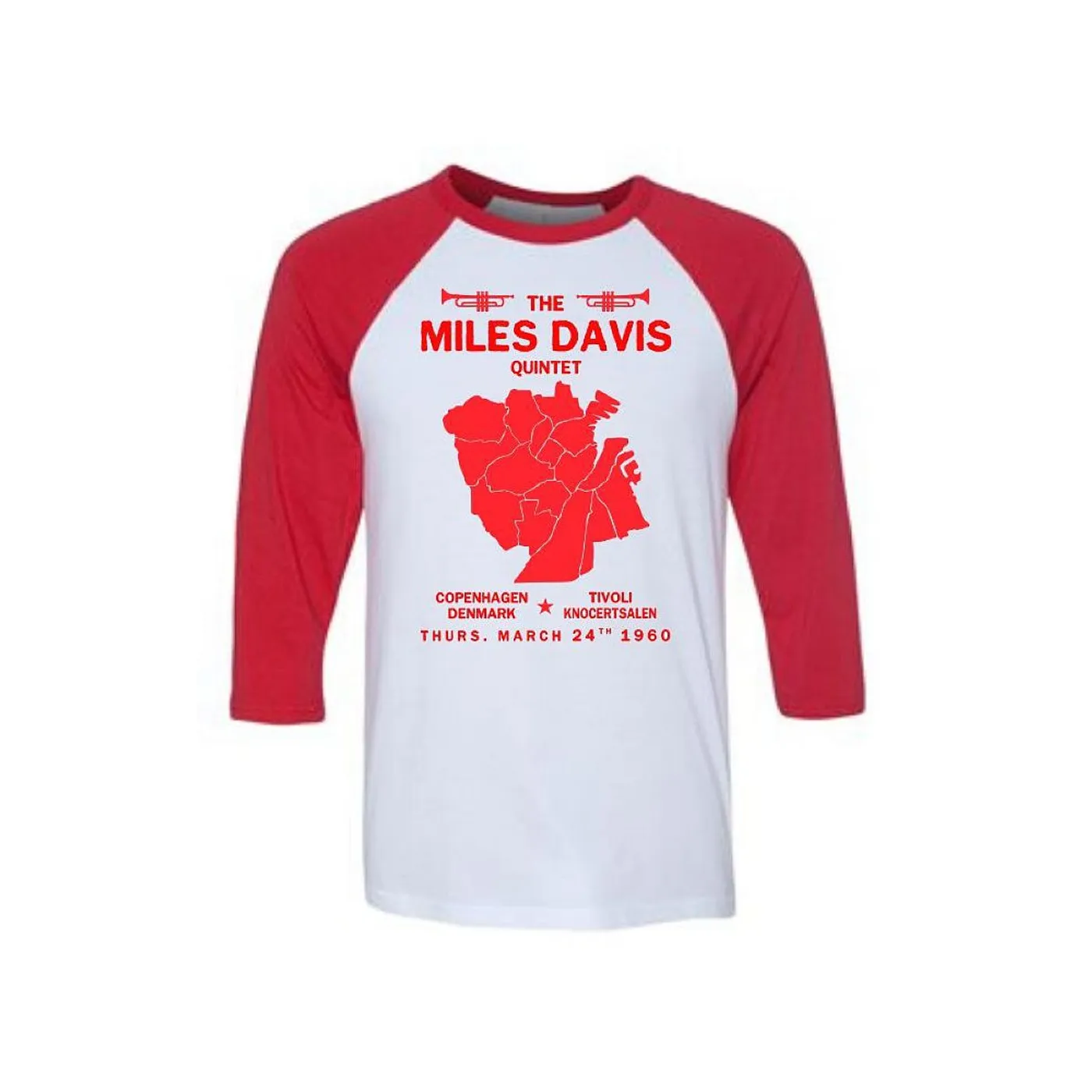 Miles Davis Copenhagen Raglan