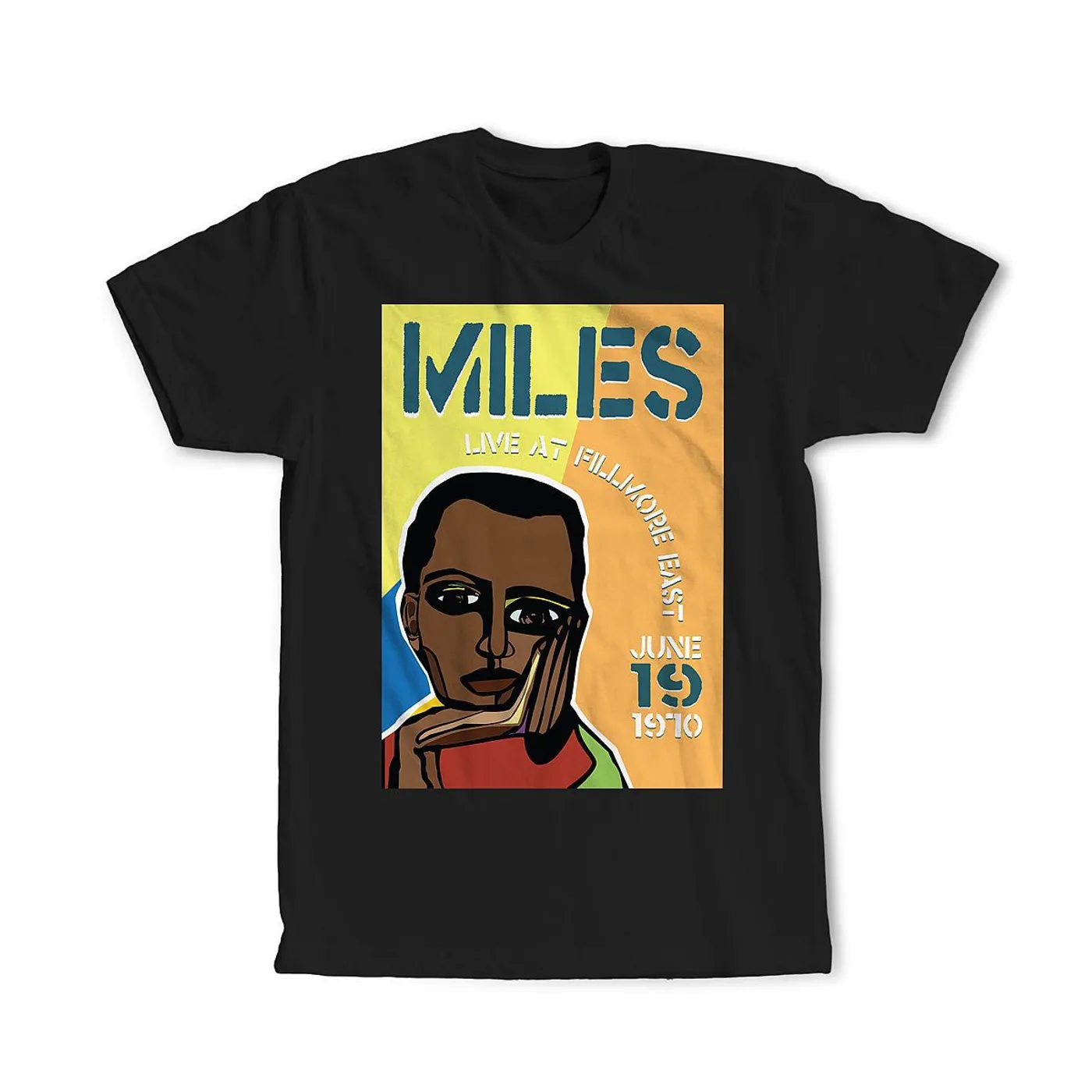 Miles Davis Miles Live at the Fillmore East 50th Anniversary Cubism Poster T-Shirt