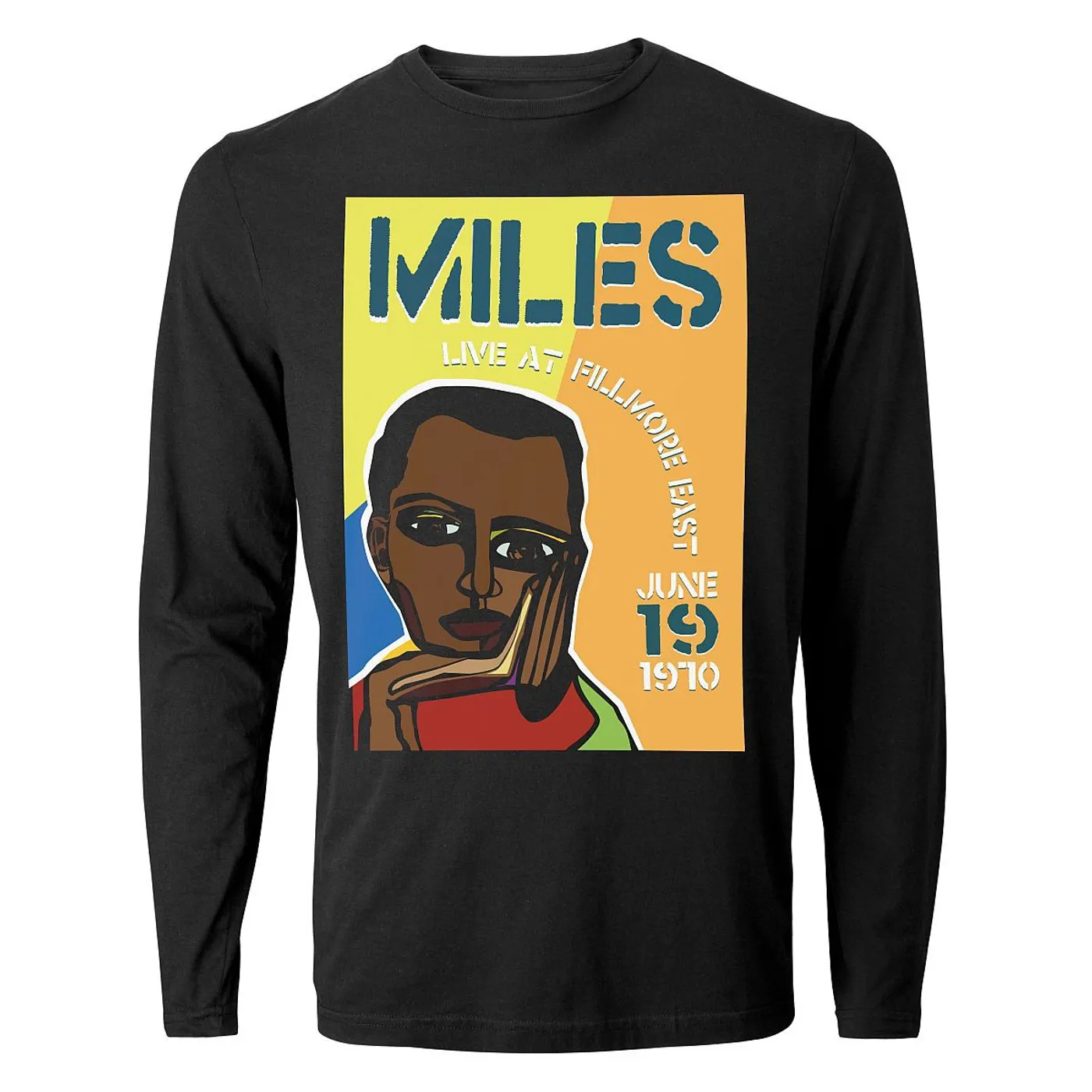 Miles Davis Miles Live at the Fillmore East 50th Anniversary Cubism Poster Longsleeve T-Shirt